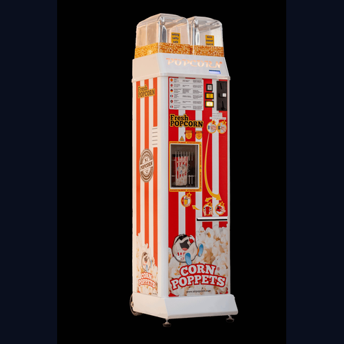 Distributeur automatique Pop Corn Vendoria - pop-corn frais sucré ou salé, compact et mobile